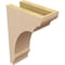 Ekena Millwork 4"W x 8"D x 12"H Classic Hughes Rough Cedar Woodgrain TimberThane Corbel, Primed Tan CORUR04X08X12HUGRCPR - alternate 4
